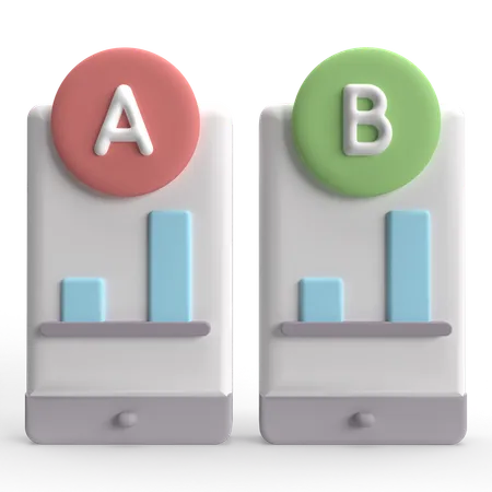 AB Testing  3D Icon