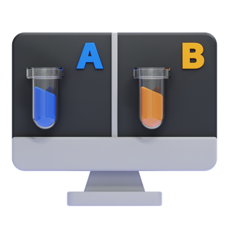 AB Testing  3D Icon