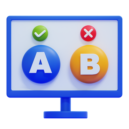 Ab Testing  3D Icon