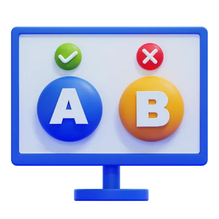 Ab Testing  3D Icon