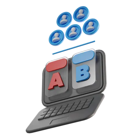 Ab Testing  3D Icon