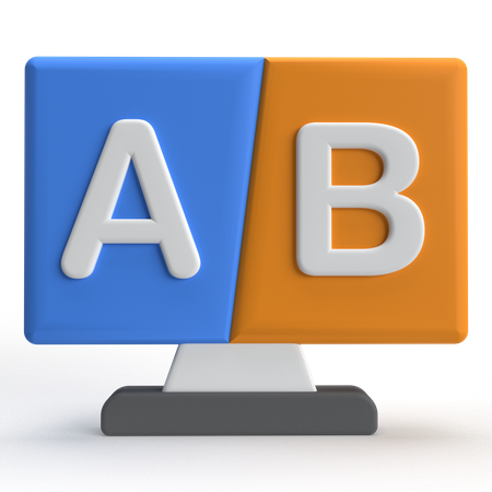 Ab Testing  3D Icon