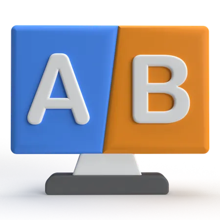 Ab Testing  3D Icon