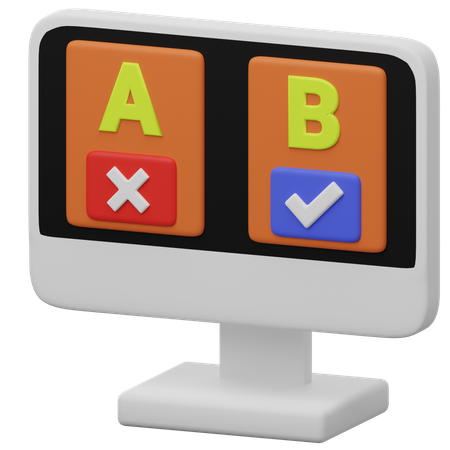 Ab Testing  3D Icon