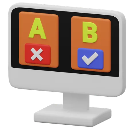 Ab Testing  3D Icon