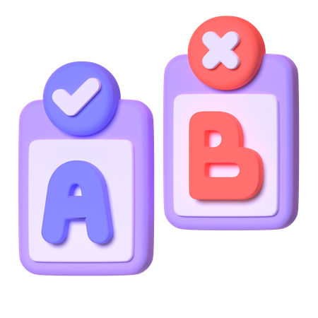 AB Testing 3D Icon