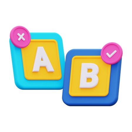 Ab Testing  3D Icon