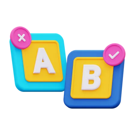 Ab Testing  3D Icon