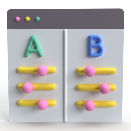 AB-Test  3D Icon