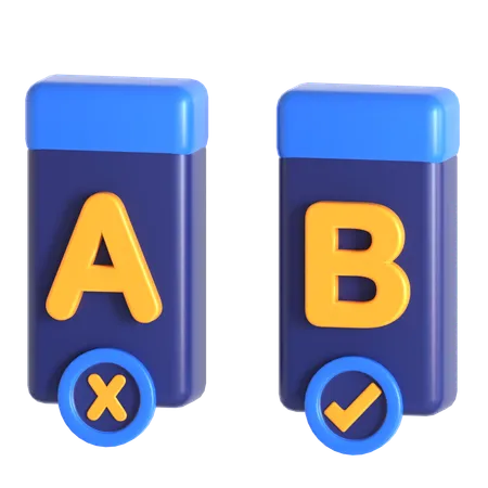 Ab Testing Method  3D Icon