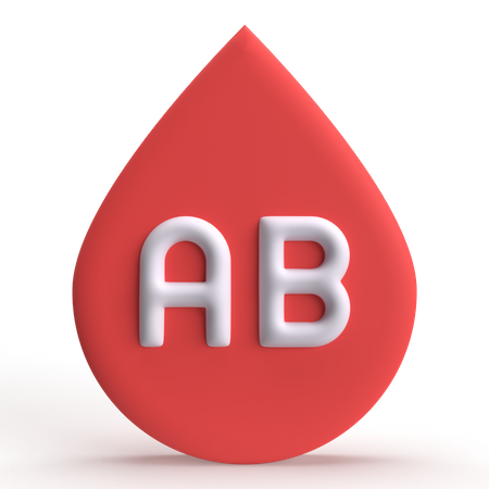 Tipo de sangre ab  3D Icon