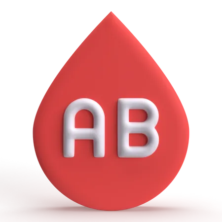 Tipo de sangre ab  3D Icon