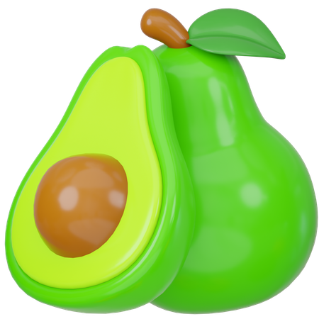 Abacate  3D Icon