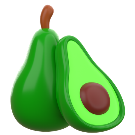 Abacate  3D Icon