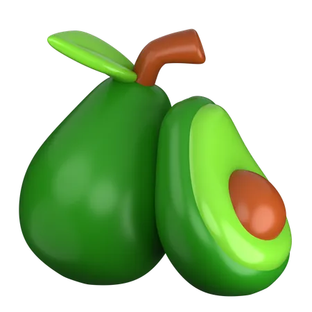 Abacate  3D Icon