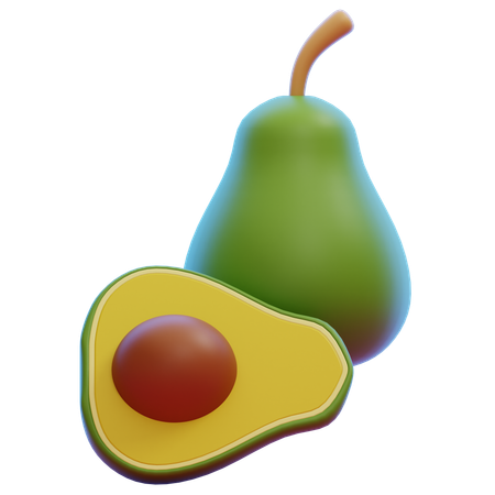 Abacate  3D Icon