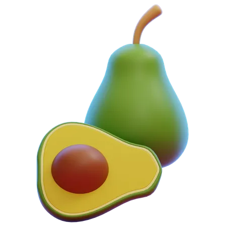 Abacate  3D Icon