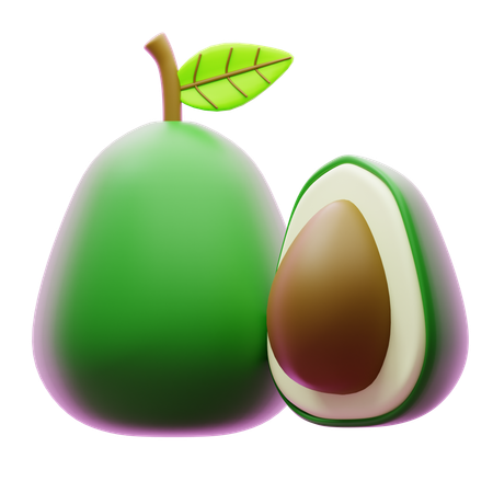 Abacate  3D Icon