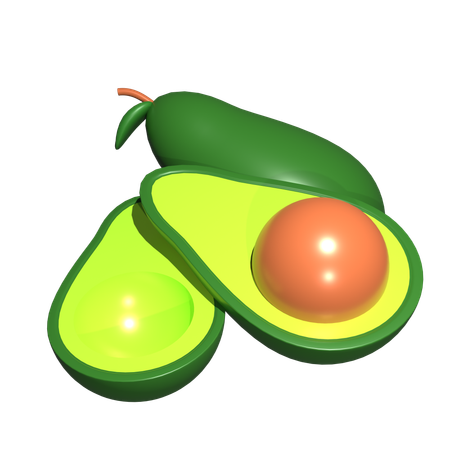 Abacate  3D Icon