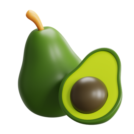 Abacate  3D Icon