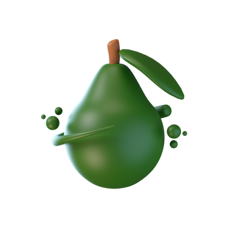 Abacate  3D Icon