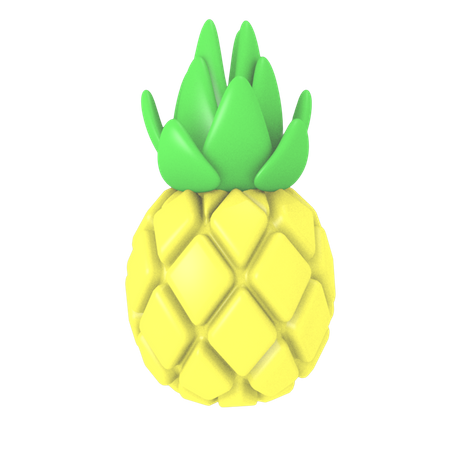 Abacaxi  3D Icon