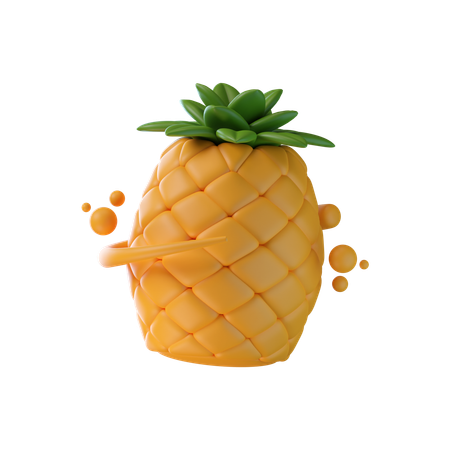 Abacaxi  3D Icon