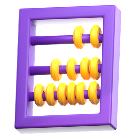 Ábaco  3D Icon