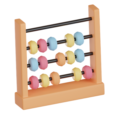 Ábaco  3D Icon