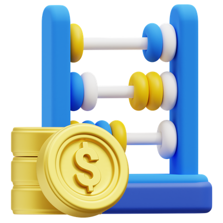 Ábaco  3D Icon