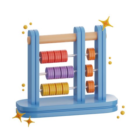 Ábaco  3D Icon