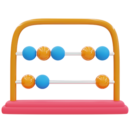 Ábaco ferramenta de aprendizagem educacional  3D Icon