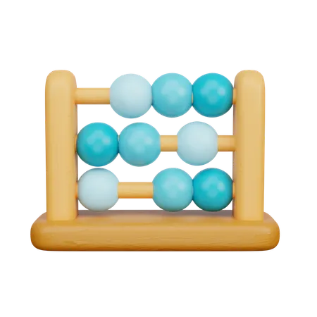 3 D Kids Toy Wooden Abacus 3 D Rendering 3D Icon