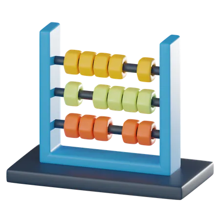 3 D Abacus Illustration Symbolic Tool For Learning And Mathematical Concepts Perfect For Educational Materials And A Touch Of Nostalgia 3 D Render 3D Icon