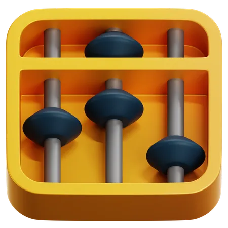 3 D Abacus Icon Isolated On Transparent Backround Education And School Element Math Concept Arithmetic Game Learn Counting Number Concept Finance Education Trendy And Modern 3 D Style 3D Icon