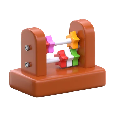 Abacus 3 D Kindergarten Icon 3D Icon