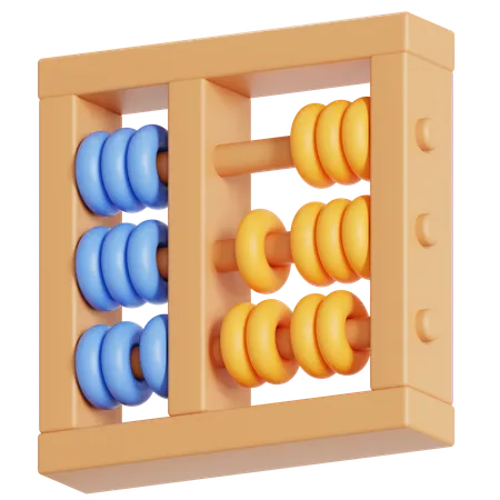 Abacus For Calculation 3D Icon