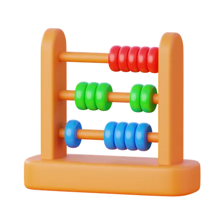 Abacus 3 D Icon With Simple And Minimalist Design For Education And Learning Or Even App Website And Game 3D Icon