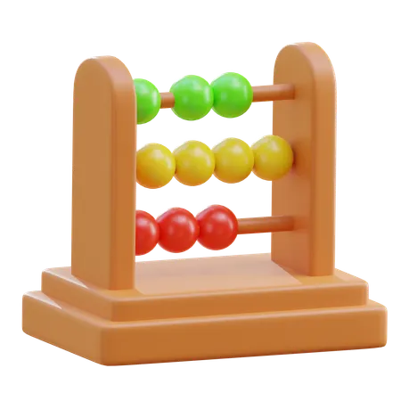 Abacus Math Kid 3 D Icon 3D Icon