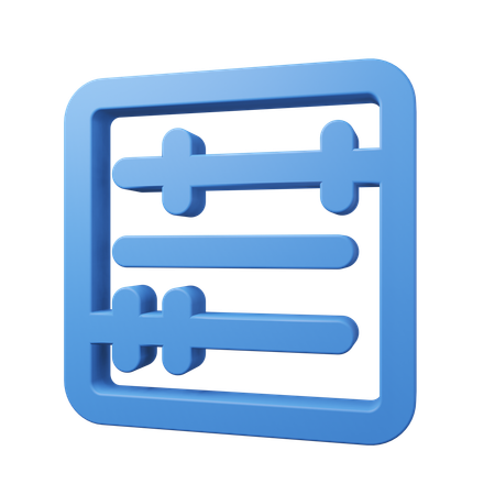 Abacus  3D Icon