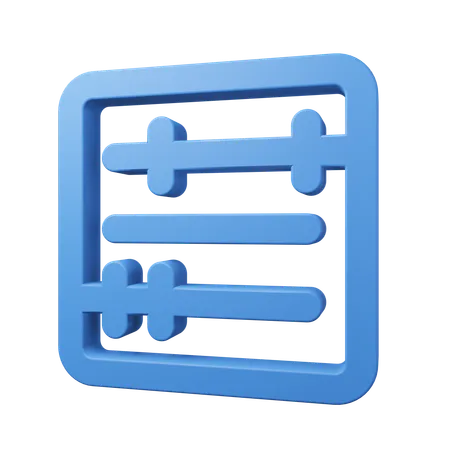 Abacus  3D Icon