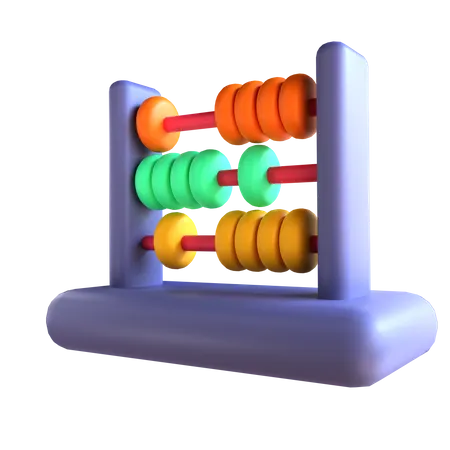 3 D Icon Abacus For Education 3D Illustration