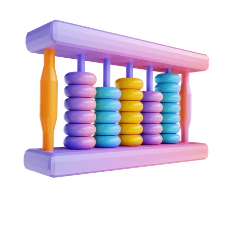 3 D Illustration Colorful Abacus 3D Illustration