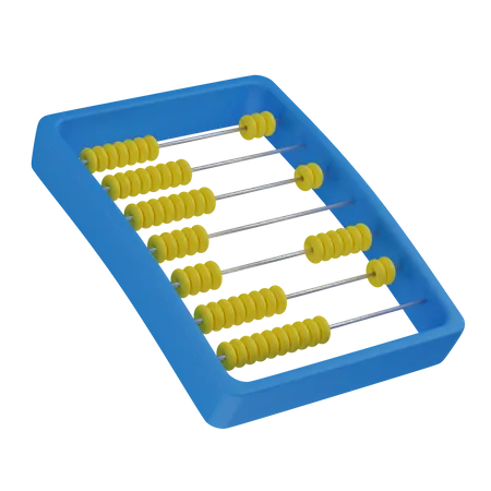 Abacus For Counting 3D Illustration
