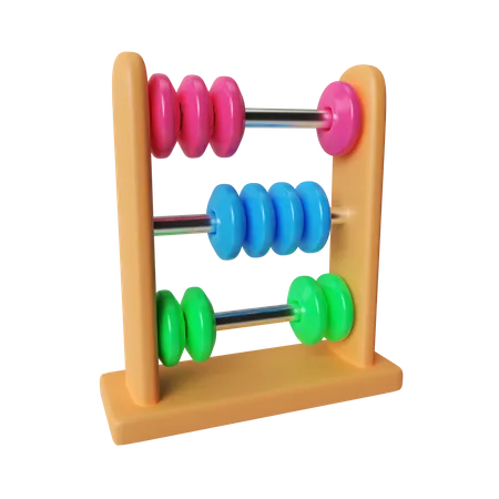 This Is A 3 D Illustration Of The Abacus Icon Illustrating Ancient Counting Tools Before Calculators Existed Or Calculators For Children Available In PSD Format With A Transparent Background 3D Illustration