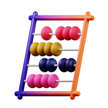 3 D Illustration Of Abacus School Education Icon 3D Icon