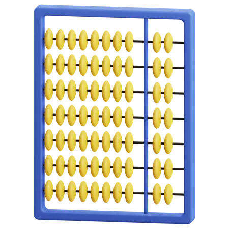 3 D Abacus Illustration With Transparent Background 3D Icon