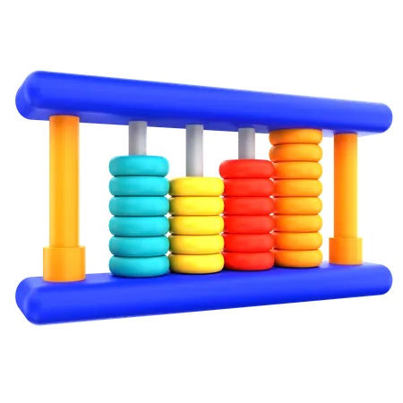 3 D Render Abacus Illustration 3D Icon