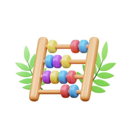3 D Abacus Icon Illustration Object 3D Icon