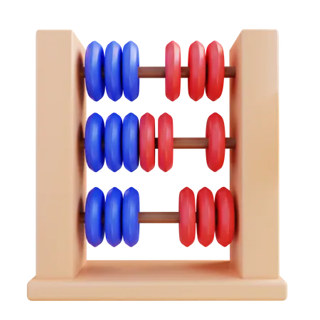 3 D Illustration Abacus 3D Icon
